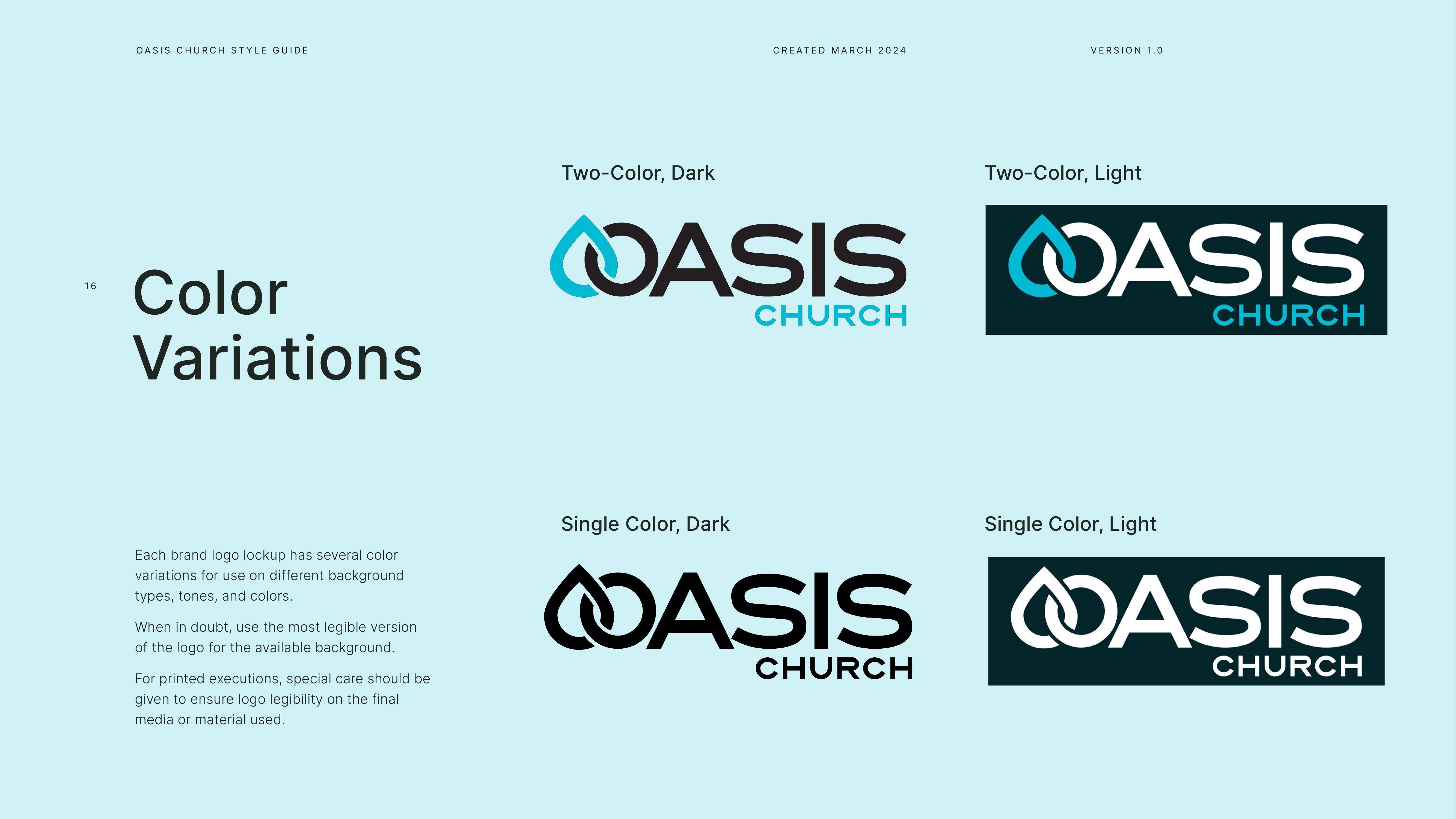 Color variations